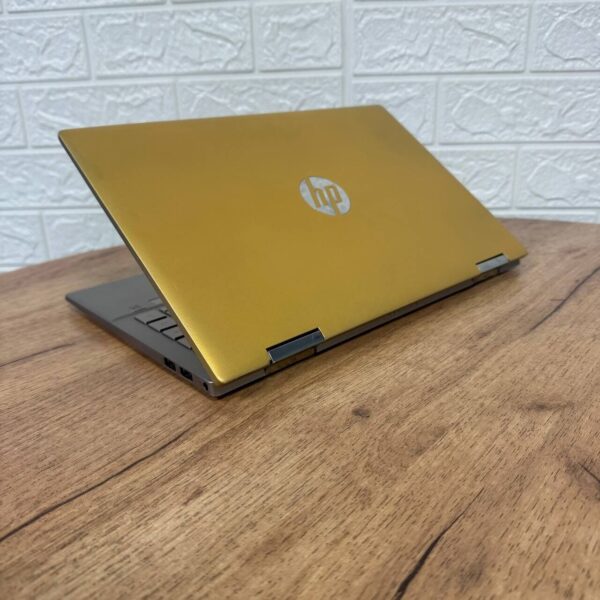 Ноутбук-трансформер Б-клас HP Pavilion x360 14m-dy1033dx Gold / 14" (1920x1080) IPS Touch / Intel Core i5-1155G7 (4 (8) ядра по 2.5 - 4.5 GHz) / 8 GB DDR4 / 512 GB SSD / Intel Iris Xe Graphics / WebCam - Зображення 6