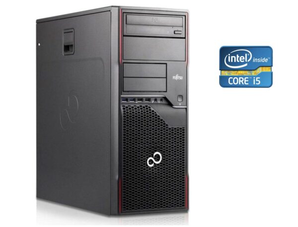 ПК Б-клас Fujitsu Celsius W420 Tower / Intel Core i5-3450 (4 ядра по 3.1 - 3.5 GHz) / 16 GB DDR3 / 128 GB SSD + 250 GB HDD / Intel HD Graphics 2500 / DVD-ROM