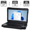 Захищений ноутбук Б-клас Dell Latitude 5414 Rugged / 14" (1366x768) TN / Intel Core i5-6300U (2 (4) ядра по 2.4 - 3.0 GHz) / 8 GB DDR4 / 256 GB SSD / Intel HD Graphics 520 / WebCam / Windows 11 Pro