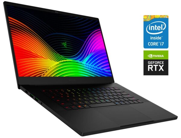 Ігровий ноутбук Razer Blade 15 RZ09-0301 / 15.6" (1920x1080) IPS / Intel Core i7-9750H (6 (12) ядер по 2.6 - 4.5 GHz) / 16 GB DDR4 / 256 GB SSD NVMe / nVidia GeForce RTX 2070 Max-Q, 8 GB GDDR6, 256-bit / WebCam