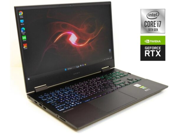 Ігровий ноутбук HP Omen 15-ek1013dx / 15.6" (1920x1080) IPS / Intel Core i7-10750H (6 (12) ядер по 2.6 - 5.0 GHz) / 16 GB DDR4 / 512 GB SSD / nVidia GeForce RTX 3070, 8 GB GDDR6, 256-bit / WebCam