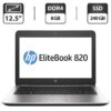Нетбук Б-клас HP EliteBook 820 G3 / 12.5" (1920x1080) IPS / Intel Core i7-6600U (2 (4) ядра по 2.6 - 3.4 GHz) / 8 GB DDR4 / 240 GB SSD / Intel HD Graphics 520 / WebCam / DisplayPort