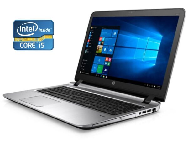 Ноутбук Б-клас HP ProBook 450 G3 / 15.6" (1920x1080) TN / Intel Core i5-6200U (2 (4) ядра по 2.3 - 2.8 GHz) / 8 GB DDR4 / 128 GB SSD + 500 GB HDD / Intel HD Graphics 520 / WebCam