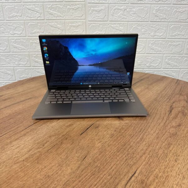 Ноутбук-трансформер Б-клас HP Pavilion x360 14m-dy1033dx Gold / 14" (1920x1080) IPS Touch / Intel Core i5-1155G7 (4 (8) ядра по 2.5 - 4.5 GHz) / 8 GB DDR4 / 512 GB SSD / Intel Iris Xe Graphics / WebCam - Зображення 2