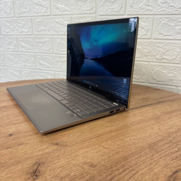 Ноутбук-трансформер Б-клас HP Pavilion x360 14m-dy1033dx Gold / 14" (1920x1080) IPS Touch / Intel Core i5-1155G7 (4 (8) ядра по 2.5 - 4.5 GHz) / 8 GB DDR4 / 512 GB SSD / Intel Iris Xe Graphics / WebCam - Зображення 5
