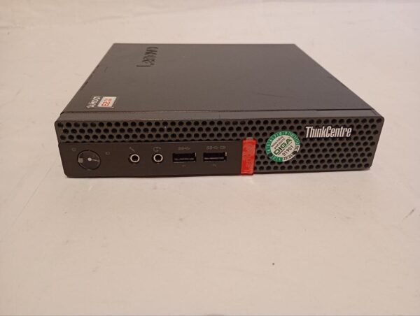 Неттоп Б-клас Lenovo ThinkCentre M625q Tiny USFF / AMD A9-9420e (2 ядра по 1.8 - 2.7 GHz) / 4 GB DDR4 / 120 GB SSD / AMD Radeon R5 Graphics - Зображення 2