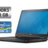 Ноутбук Б-клас Dell Latitude E5540 / 15.6" (1366x768) TN / Intel Core i5-4300U (2 (4) ядра по 1.9 - 2.9 GHz) / 8 GB DDR3 / 256 GB SSD / Intel HD Graphics 4400 / WebCam / Windows 10