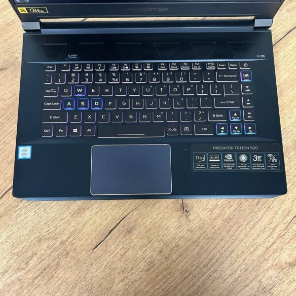 Ігровий ноутбук Б-клас Acer Predator Triton 500 PT515-51 / 15.6" (1920x1080) IPS / Intel Core i7-9750H (6 (12) ядер по 2.6 - 4.5 GHz) / 16 GB DDR4 / 512 GB SSD / nVidia GeForce RTX 2060, 6 GB GDDR6, 192-bit / WebCam - Зображення 7