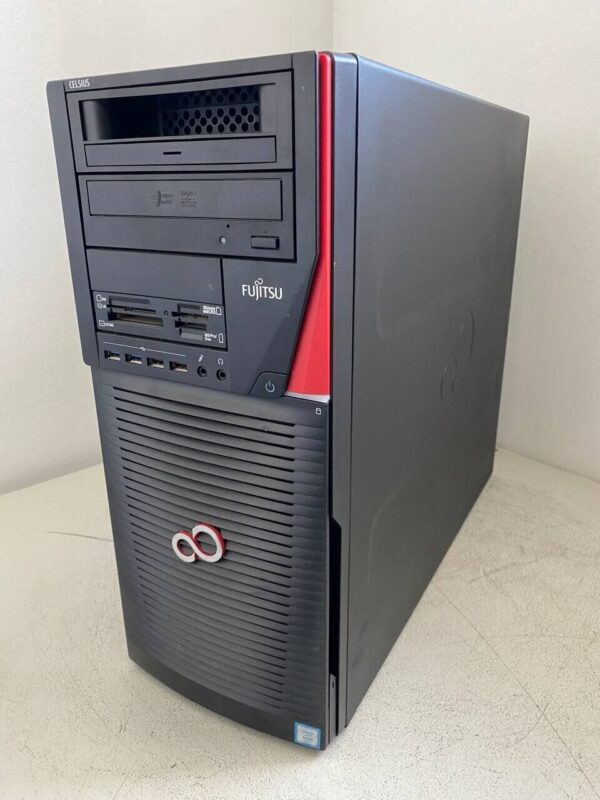 Робоча станція Fujitsu Celsius M740n Tower / Intel Xeon E5-2697 v3 (14 (28) ядер по 2.6 - 3.6 GHz) / 64 GB DDR4 / 240 GB SSD / nVidia Quadro K2200, 4 GB GDDR5, 128-bit / DVD-ROM - Зображення 3