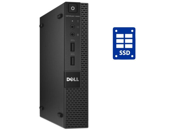 Неттоп Б-клас Dell OptiPlex 3020M Micro USFF / Intel Core i3-4160T (2 (4) ядра по 3.1 GHz) / 8 GB DDR3 / 128 GB SSD / Intel HD Graphics 4400 + Блок живлення