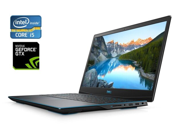 Ігровий ноутбук Dell G3 15 3500 / 15.6" (1920x1080) IPS / Intel Core i5-10300H (4 (8) ядра по 2.5 - 4.5 GHz) / 16 GB DDR4 / 480 GB SSD / nVidia GeForce GTX 1660 Ti, 6 GB GDDR6, 192-bit / WebCam + Бездротова мишка
