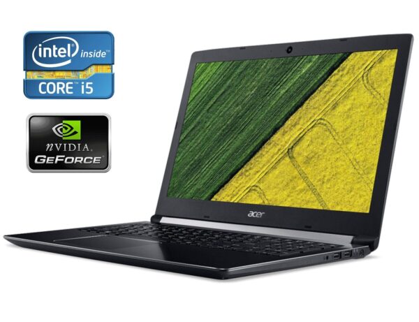 Ноутбук Acer Aspire A515-51G / 15.6" (1920x1080) IPS / Intel Core i5-8250U (4 (8) ядра по 1.6 - 3.4 GHz) / 8 GB DDR4 / 256 GB SSD / nVidia GeForce MX150, 2 GB GDDR5, 64-bit / WebCam
