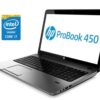 Ноутбук Б-клас HP ProBook 450 G2 / 15.6" (1366x768) TN / Intel Core i7-5500U (2 (4) ядра по 2.4 - 3.0 GHz) / 8 GB DDR3 / 256 GB SSD / Intel HD Graphics 5500 / WebCam / DVD-ROM