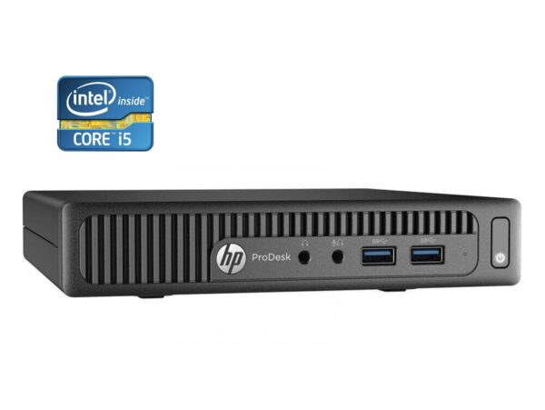 Неттоп HP ProDesk 400 G2 mini USFF / Intel Core i5-6500T (4 ядра по 2.5 - 3.1 GHz) / 8 GB DDR4 / 128 GB SSD + 1000 GB HDD / Intel HD Graphics 530