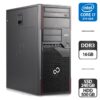 Комп'ютер Fujitsu Celsius W410 Tower / Intel Core i7-2600 (4 (8) ядра по 3.4 - 3.8 GHz) / 16 GB DDR3 / 240 GB SSD + 500 GB HDD / Intel HD Graphics 2000 / DVD-ROM