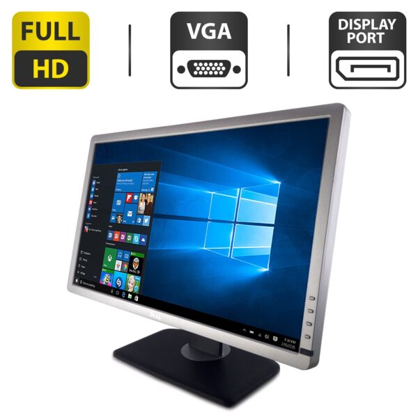 Монітор Dell Professional P2312H / 23" (1920x1080) TN / VGA, DVI, DisplayPort, USB-Hub / VESA 100x100 + Кабель живлення
