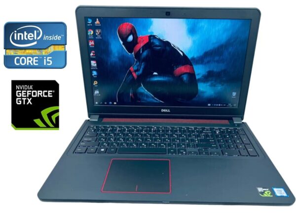 Ігровий ноутбук Б-клас Dell Inspiron 15 7559 / 15.6" (1920x1080) IPS / Intel Core i5-6300HQ (4 ядра по 2.3 - 3.2 GHz) / 16 GB DDR3 / 128 GB SSD + 1000 GB HDD / nVidia GeForce GTX 960M, 4 GB GDDR5, 128-bit / WebCam