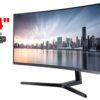 Монітор Samsung C34H890WJU / 34" (3440x1440) VA / 1x HDMI, 1x DisplayPort, 1x Audio, 2x USB 3.0, 1x USB Type-C / VESA 100x100