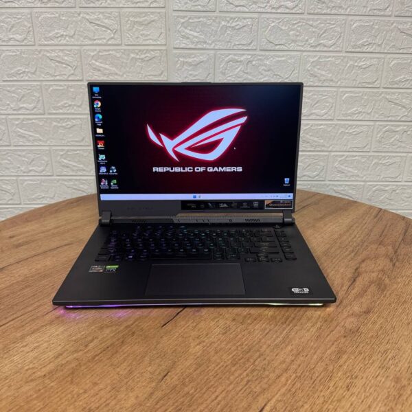 Ігровий ноутбук Asus ROG Strix G15 G512QR / 15.6" (1920x1080) IPS / AMD Ryzen 9 5900HX (8 (16) ядер по 3.3 - 4.6 GHz) / 16 GB DDR4 / 1000 GB SSD / nVidia GeForce RTX 3070, 8 GB GDDR6, 256-bit - Зображення 2