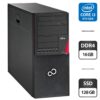 Комп'ютер Fujitsu Esprimo P756 E90 Tower / Intel Core i3-6100 (2 (4) ядра по 3.7 GHz) / 16 GB DDR4 / 128 GB SSD / Intel HD Graphics 530 / DVD-ROM