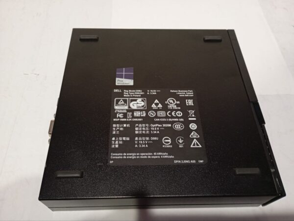 Неттоп Б-клас Dell OptiPlex 3020M Micro USFF / Intel Core i3-4160T (2 (4) ядра по 3.1 GHz) / 8 GB DDR3 / 128 GB SSD / Intel HD Graphics 4400 + Блок живлення - Зображення 5