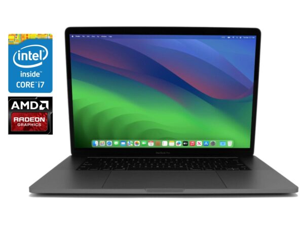 Ноутбук Apple MacBook Pro A1990 2019 / 15.4" (2880x1800) IPS / Intel Core i7-9750H (6 (12) ядер по 2.6 - 4.5 GHz) / 16 GB DDR4 / 256 GB SSD / AMD Radeon Pro 555X, 4 GB GDDR5, 128-bit / WebCam / macOS
