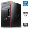 Комп'ютер Fujitsu Esprimo P758 E85 Tower / Intel Core i5-8400 (6 ядер по 2.8 - 4.0 GHz) / 16 GB DDR4 / 240 GB SSD / Intel UHD Graphics 630