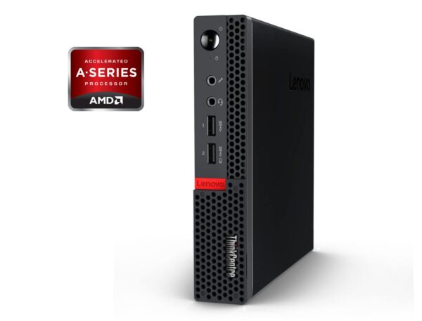 Неттоп Б-клас Lenovo ThinkCentre M625q Tiny USFF / AMD A9-9420e (2 ядра по 1.8 - 2.7 GHz) / 4 GB DDR4 / 120 GB SSD / AMD Radeon R5 Graphics