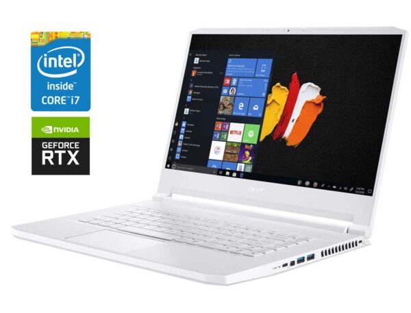 Ігровий ноутбук Acer ConceptD CN715-71 / 15.6" (3840x2160) IPS / Intel Core i7-9750H (6 (12) ядер по 2.6 - 4.5 GHz) / 32 GB DDR4 / 1000 GB SSD / nVidia GeForce RTX 2080 Max-Q, 8 GB GDDR6, 256-bit / WebCam