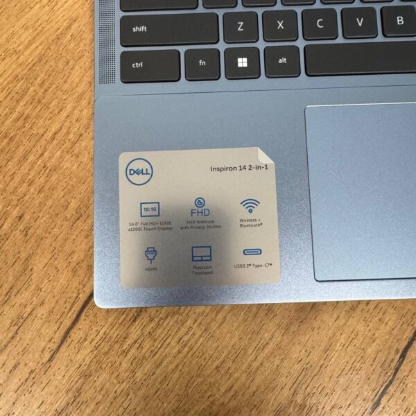 Ультрабук-трансформер Б-клас Dell Inspiron 14 7435 / 14" (1920x1200) IPS Touch / AMD Ryzen 5 7530U (6 (12) ядер по 2.0 - 4.5 GHz) / 8 GB DDR4 / 512 GB SSD / AMD Radeon RX Vega 7 Graphics / WebCam - Зображення 9