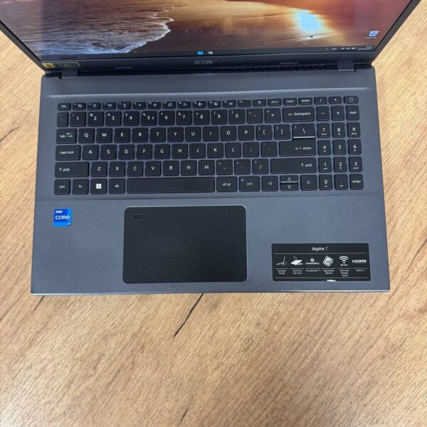 Ноутбук Б-клас Acer Aspire 7 A715-76 / 15.6" (1920x1080) IPS / Intel Core i7-12700H (14 (20) ядер по 3.5 - 4.7 GHz) / 16 GB DDR4 / 512 GB SSD / Intel Iris Xe Graphics / WebCam - Зображення 7