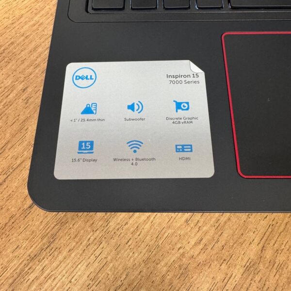 Ігровий ноутбук Б-клас Dell Inspiron 15 7559 / 15.6" (1920x1080) IPS / Intel Core i5-6300HQ (4 ядра по 2.3 - 3.2 GHz) / 16 GB DDR3 / 128 GB SSD + 1000 GB HDD / nVidia GeForce GTX 960M, 4 GB GDDR5, 128-bit / WebCam - Зображення 8