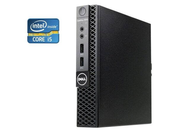 Неттоп Dell OptiPlex 3050 USFF / Intel Core i3-7100T (2 (4) ядра по 3.4 GHz) / 8 GB DDR4 / 240 GB SSD / Intel HD Graphics 630 + USB-флешка + кабелі