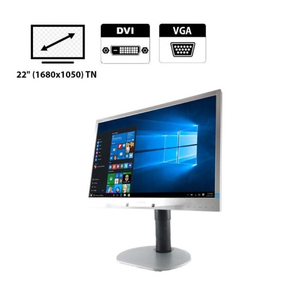 Монітор Philips Brilliance 220B4L / 22" (1680x1050) TN / DVI, VGA, Audio + Кабель живлення