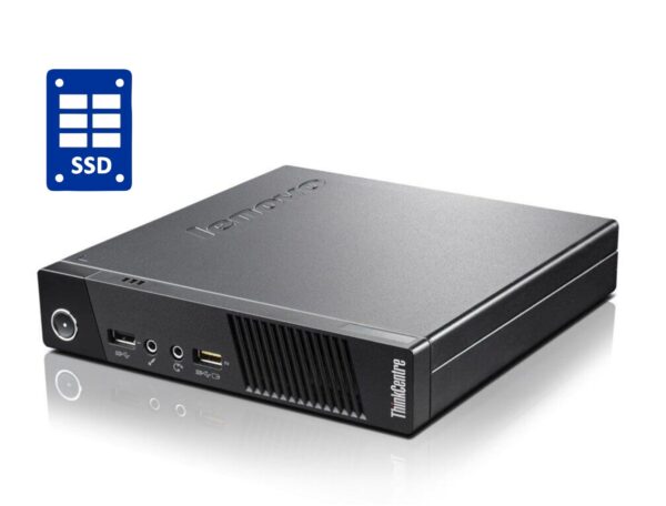 Неттоп Lenovo ThinkCentre M53 USFF / Intel Pentium J2900 (4 ядра по 2.41 - 2.66 GHz) / 4 GB DDR3 / 128 GB SSD / Intel HD Graphics