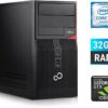 Ігровий ПК Fujitsu Tower / Intel Core i7-6700 (4 (8) ядра по 3.4 - 4.0 GHz) / 32 GB DDR4 / 250 GB SSD + 1000 GB HDD / nVidia GeForce GTX 1060, 6 GB GDDR5, 192-bit + Windows 10 в подарунок