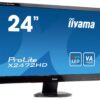 Монітор iiyama ProLite E2472HD / 24" (1920x1080) VA / 1x HDMI, 1x DVI, 1x VGA + кабель живлення - Зображення 3