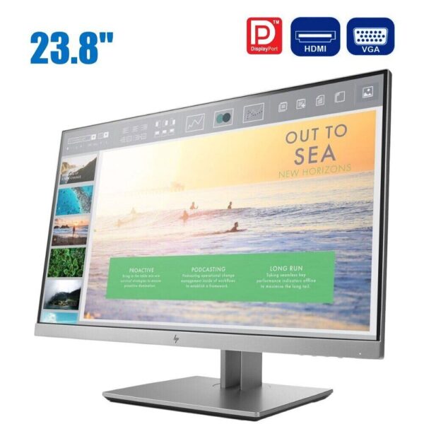 Монітор HP EliteDisplay E243 / 23.8" (1920x1080) IPS / HDMI, DisplayPort, VGA, USB 3.0 / VESA 100x100