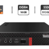 Неттоп Lenovo Thinkcentre m75q-1 USFF /AMD Ryzen 5 3400GE (4 (8) ядер по 3.3 - 4.0 GHz) / 16 GB DDR4 / 512 GB SSD / AMD RX Vega 11 / USB 3.1 / Wi-Fi / Блок живлення в комплекті