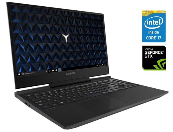 Ігровий ноутбук Lenovo Legion Y7000P-1060 / 15.6" (1920x1080) IPS / Intel Core i7-8750H (6 (12) ядер по 2.2 - 4.1 GHz) / 16 GB DDR4 / 128 GB SSD M.2 + 1000 GB HDD / nVidia GeForce GTX 1060, 6 GB GDDR5, 192-bit / WebCam