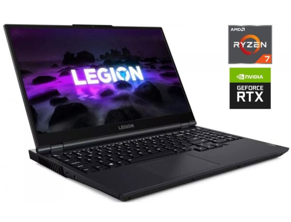 Ігровий ноутбук Б-клас Lenovo Legion 5 17ACH6H / 17.3" (1920x1080) IPS / AMD Ryzen 7 5800H (8 (16) ядер 3.2 - 4.4 GHz) / 16 GB DDR4 / 512 GB SSD / nVidia GeForce RTX 3060, 6 GB GDDR6, 192-bit / WebCam