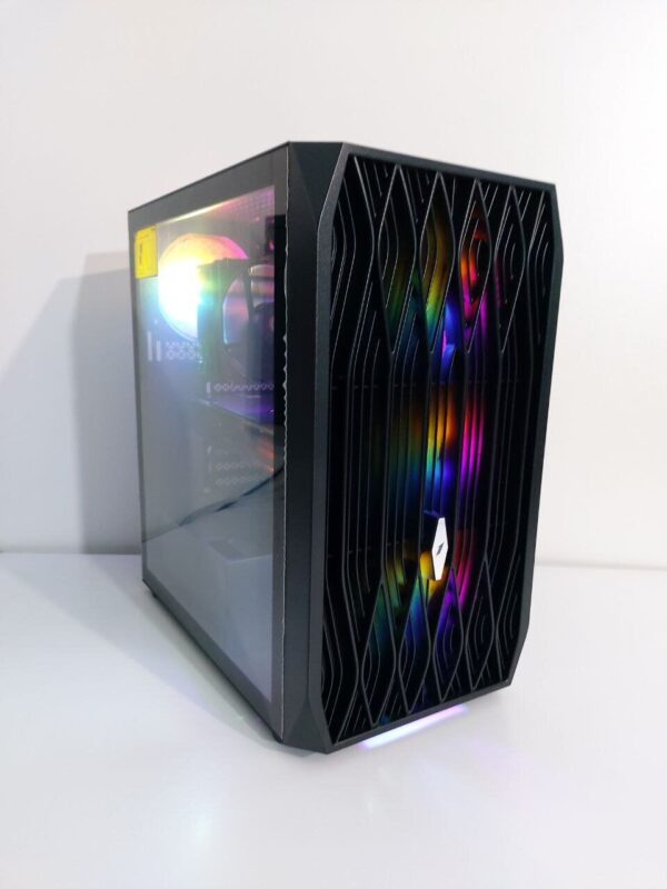 Ігровй ПК 1stPlayer Ariya AY7 Tower / Intel Core i5-9400 (6 ядер по 2.9 - 4.1 GHz) / 16 GB DDR4 / 512 GB SSD M.2 + 480 GB SSD / AMD Radeon RX 580, 8 GB GDDR5, 256-bit / 500W + Кабелі DVI та живлення - Зображення 2