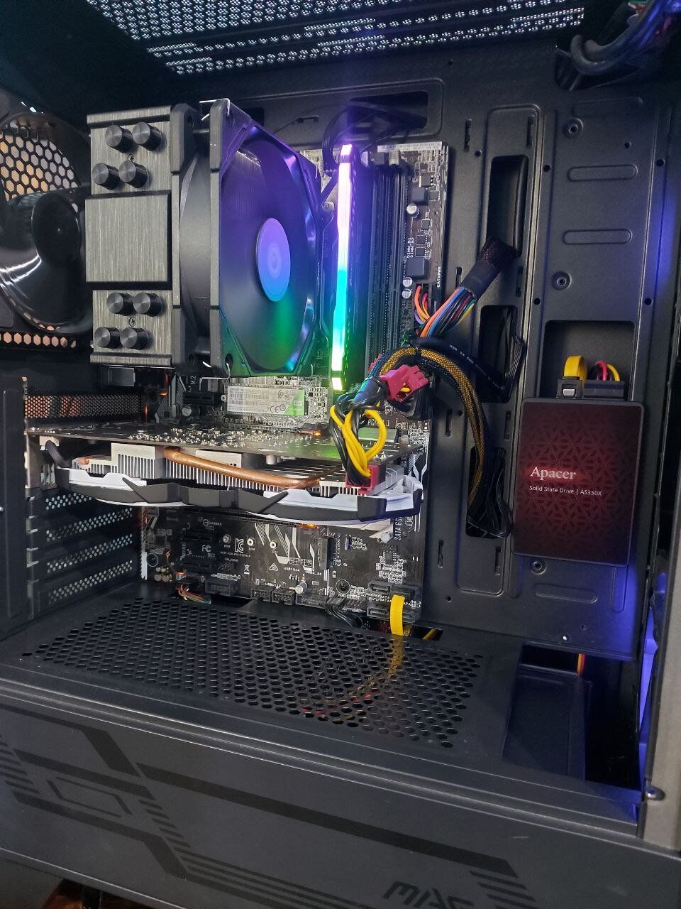 Ігровий ПК MSI MAG Forge 100M Black Tower / Intel Core i7-6700 (4 (8) ядра по 3.4 - 4.0 GHz) / 16 GB DDR4 / 240 GB SSD M.2 + 1000 GB SSD / nVidia GeForce GTX 1060, 3 GB GDDR5, 192-bit / 600W + Кабелі (DVI та живлення) - Зображення 2