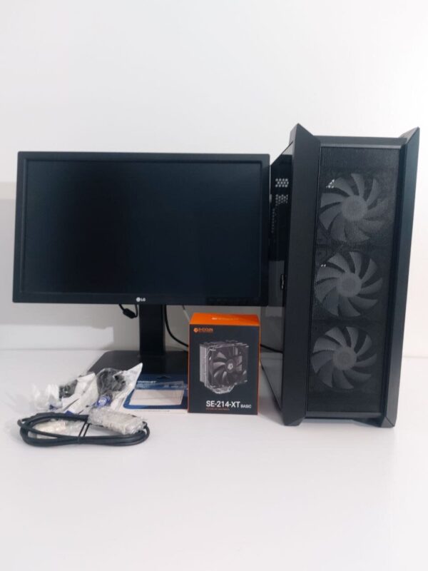 Комплект ПК: Frontier Asaro Tower / Intel Core i7-4790 (4 (8) ядра по 3.6 - 4.0 GHz) / 32 GB DDR3 / 480 GB SSD + 500 GB HDD / AMD Radeon R9 290X, 8 GB GDDR5, 512-bit / 450W + Монітор LG 24MB37PM-B / 24" (1920x1080) IPS + Мишка, кабелі підключення - Зображення 2