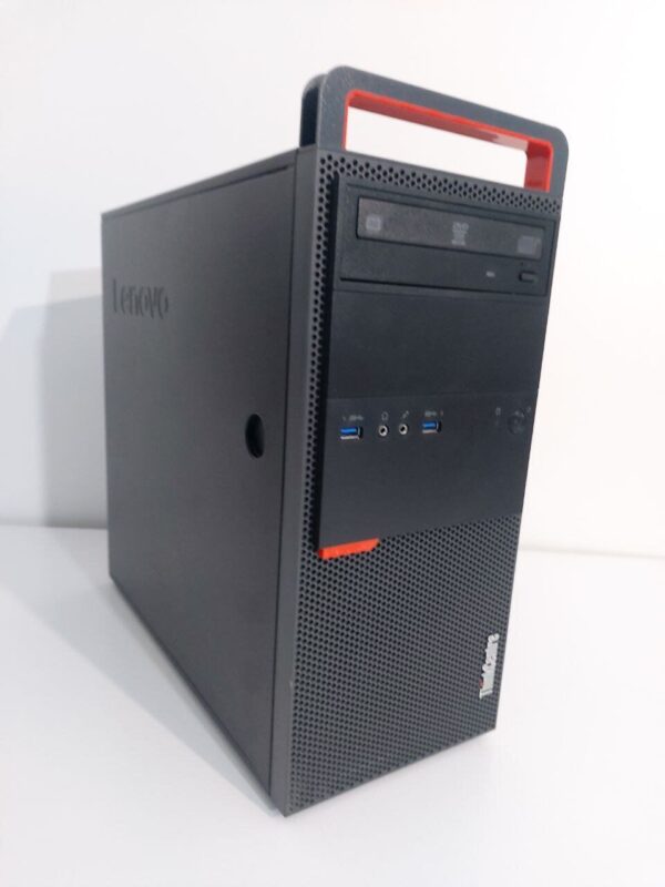 Комплект: Lenovo ThinkCentre M800 Tower / Intel Core i5-6500 (4 ядра по 3.2 - 3.6 GHz) / 16 GB DDR4 / 512 GB SSD + 500 GB HDD / AMD Radeon RX 570, 4 GB GDDR5, 256-bit / DVD-ROM + Монітор LG 24MB37PM-B / 24" (1920x1080) IPS + Веб-камера,кабелі DVI,живлення - Зображення 5