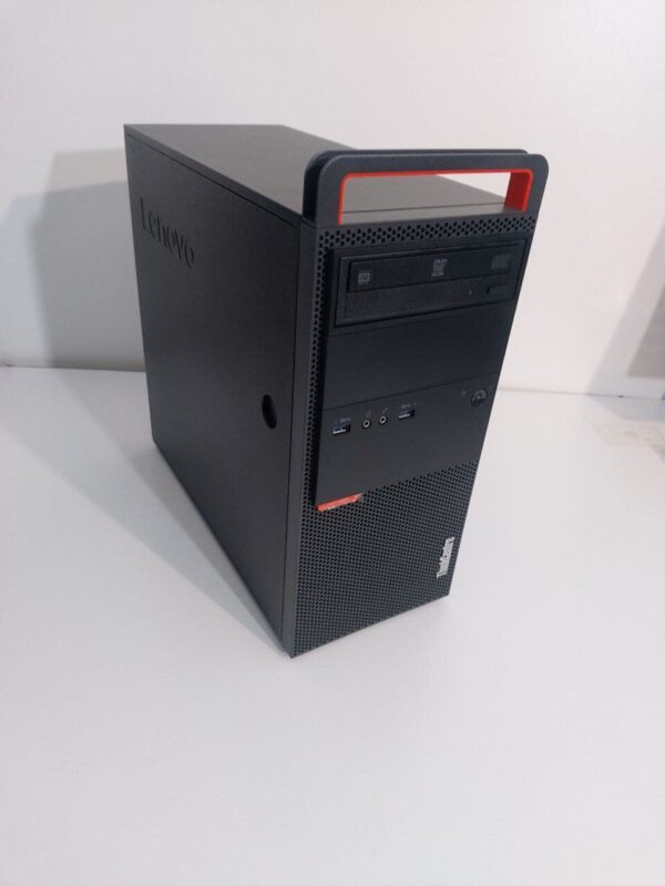 Комплект ПК: Lenovo ThinkCentre M800 Tower / Intel Core i5-6400 (4 ядра по 2.7 - 3.3 GHz) / 16 GB DDR4 / 480 GB SSD + 500 GB HDD / AMD Radeon RX 550, 4 GB GDDR5, 128-bit / DVD-ROM + Монітор LG 24MB37PM-B / 24" (1920x1080) IPS + Кабелі (DVI та живлення) - Зображення 2