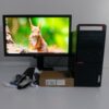 Комплект ПК: Lenovo ThinkCentre M800 Tower / Intel Core i5-6400 (4 ядра по 2.7 - 3.3 GHz) / 16 GB DDR4 / 480 GB SSD + 500 GB HDD / AMD Radeon RX 550, 4 GB GDDR5, 128-bit / DVD-ROM + Монітор LG 24MB37PM-B / 24" (1920x1080) IPS + Кабелі (DVI та живлення)