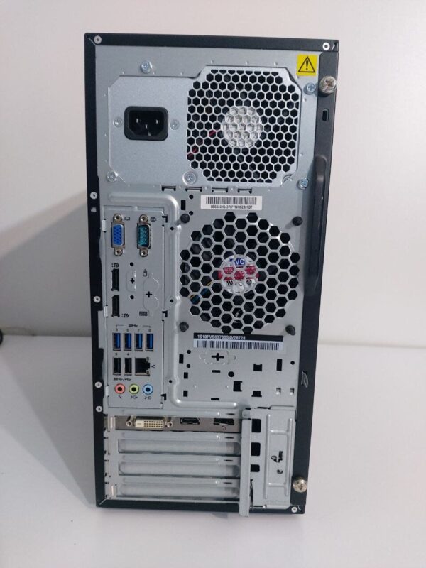 Комплект ПК: Lenovo ThinkCentre M800 Tower / Intel Core i5-6400 (4 ядра по 2.7 - 3.3 GHz) / 16 GB DDR4 / 480 GB SSD + 500 GB HDD / AMD Radeon RX 550, 4 GB GDDR5, 128-bit / DVD-ROM + Монітор LG 24MB37PM-B / 24" (1920x1080) IPS + Кабелі (DVI та живлення) - Зображення 4