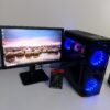 Комплект ПК: GameMax StarLight B-FRGB Black Tower / Intel Core i5-8400 (6 ядра по 2.8 - 4.0 GHz) / 16 GB DDR4 / 480 GB SSD + 500 GB SSD / nVidia P106-100, 6 GB GDDR5, 192-bit / 600W + Монітор LG 24MB37PM-B / 24" (1920x1080) IPS + Мишка, кабелі підключення