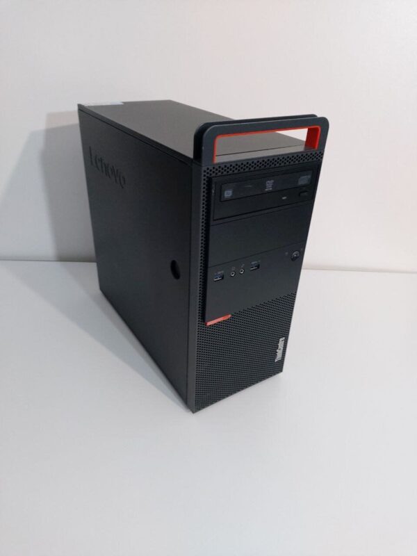 Комп'ютер Lenovo ThinkCentre M800 Tower / Intel Core i5-6500 (4 ядра по 3.2 - 3.6 GHz) / 16 GB DDR4 / 512 GB SSD / AMD Radeon RX 570, 4 GB GDDR5, 256-bit / 350W / DVD-ROM + Мишка, кабелі (DVI та живлення) - Зображення 3